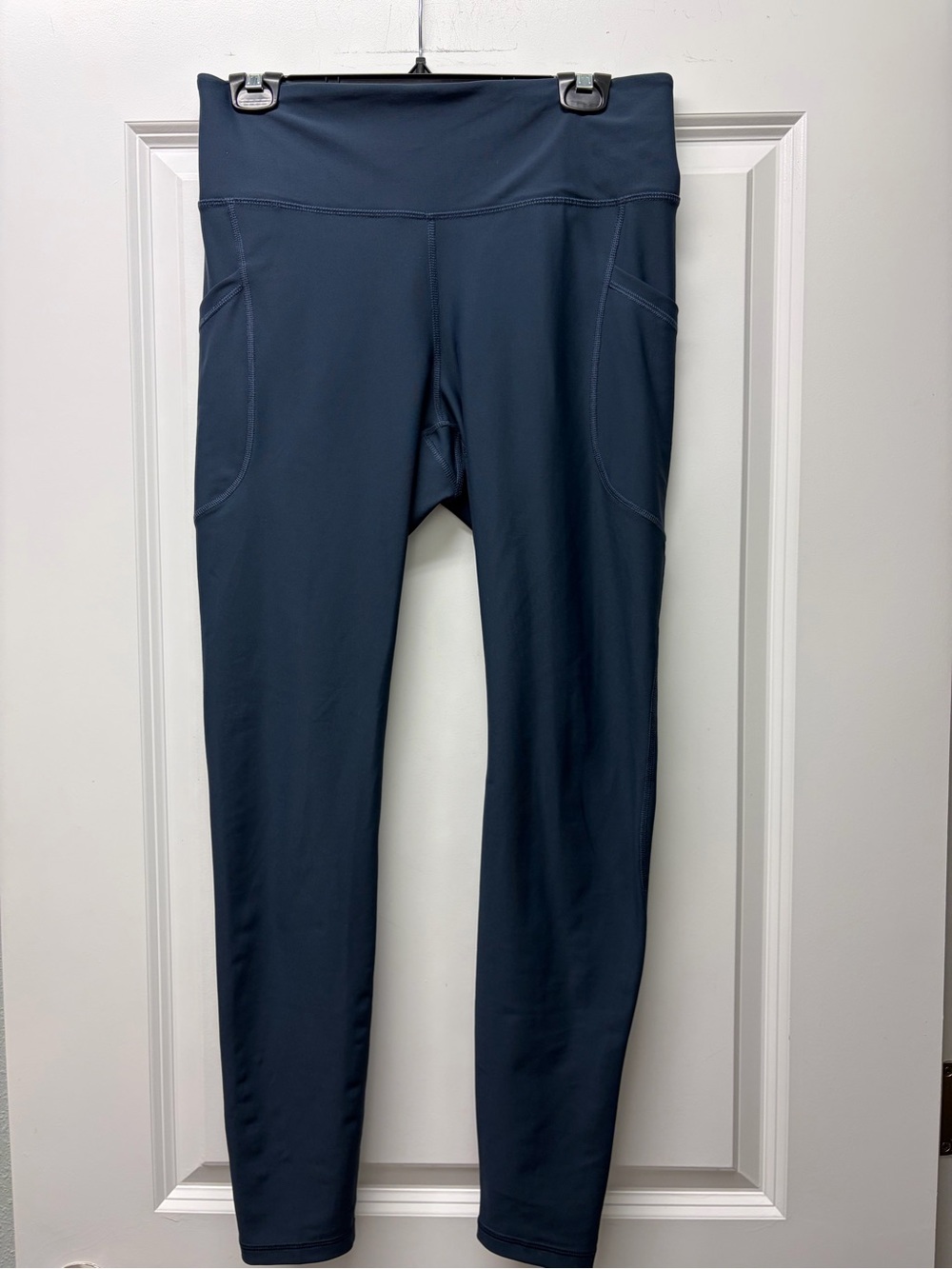 LIKE NEW High-Waisted PowerSoft Full-Length Pocket Leggings Dusk Navy Large